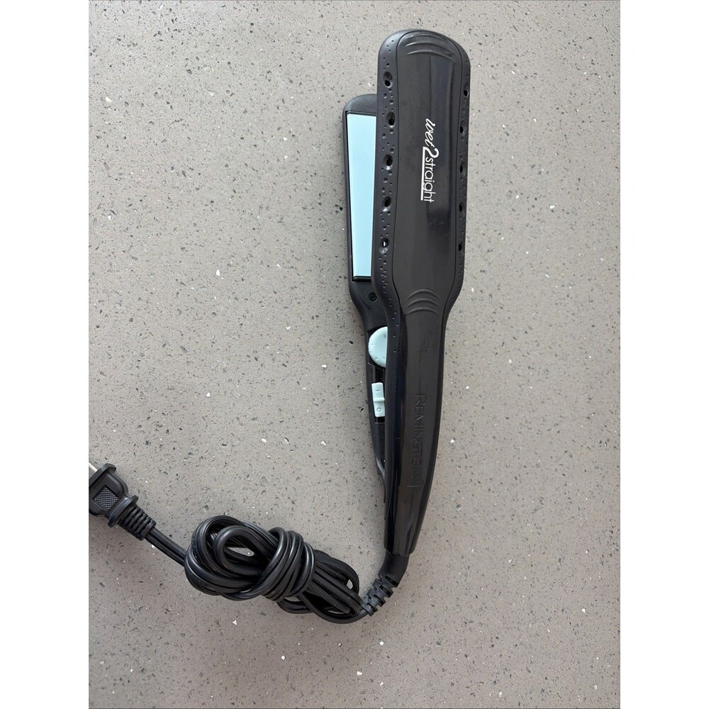 Remington Wet 2 Straight Hair Straightener Flat Iron Blue Ceramic Plates Adjusta